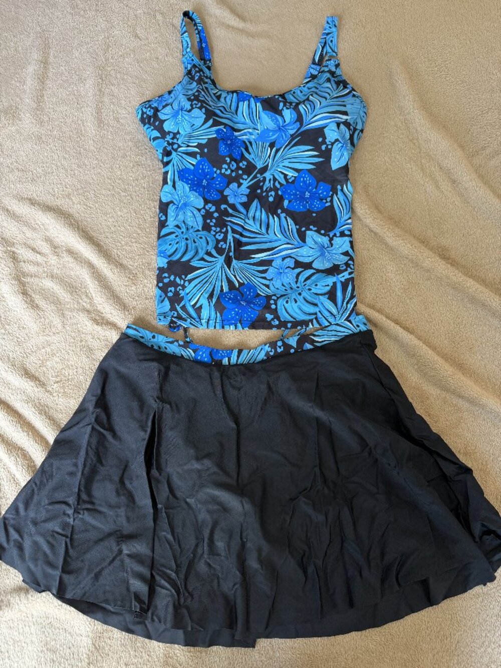 Kate Kasin Women's two-piece tankini swimsuit set - XL